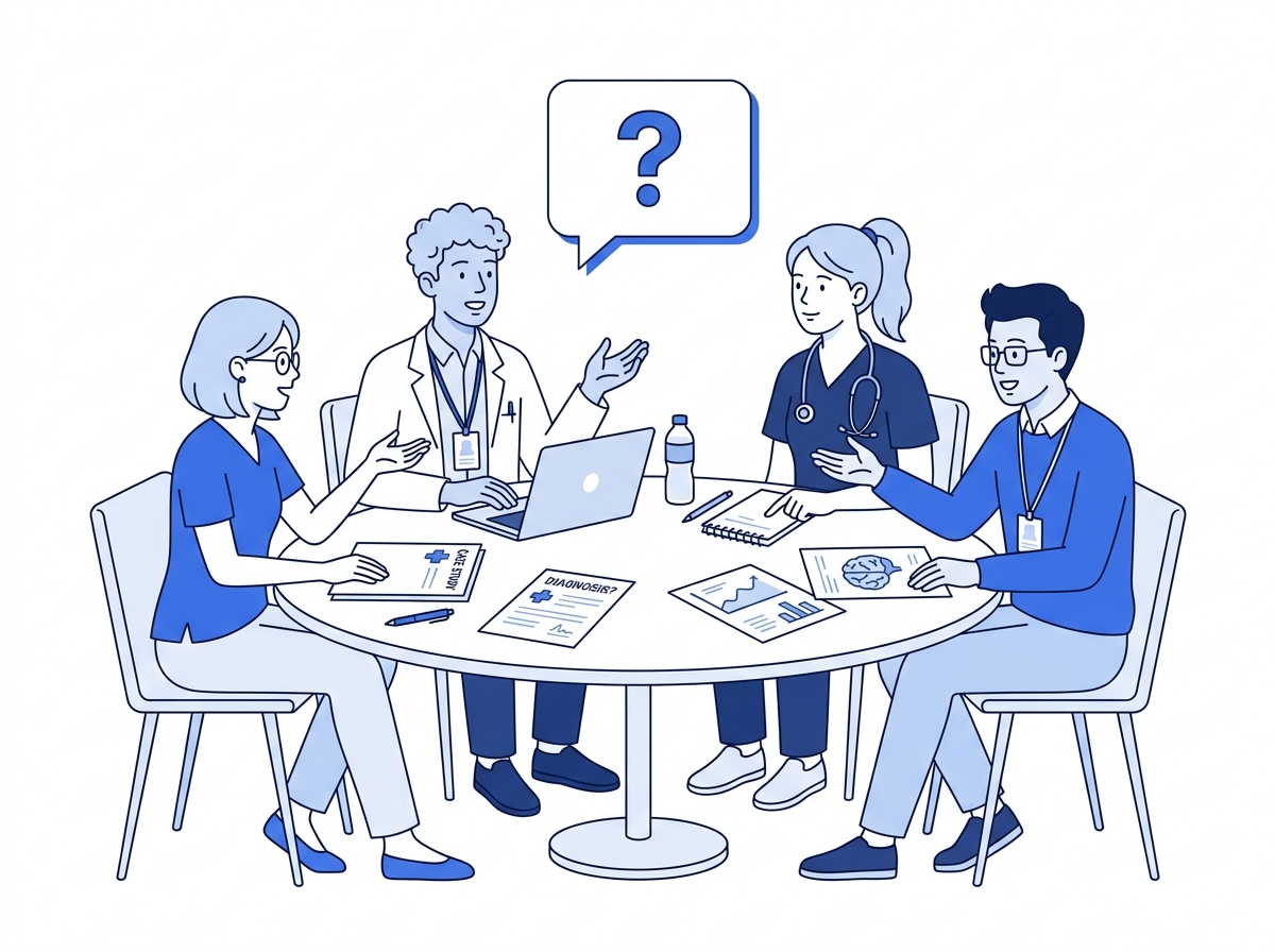 Students in passive case discussion